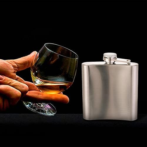 10 pcs Hip Flask for Liquor Matte Silver 6 Oz Stainless Steel Leakproof with 10 pcs Funnel for Camping, Wedding Party