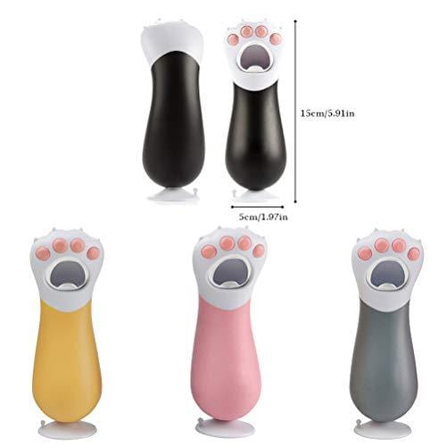 Beer Coke Bottle Opener Cute Cat Paw Easily Removes Bottle Caps Good Presents for Cat lovers and Unique Party Favors (Orange)