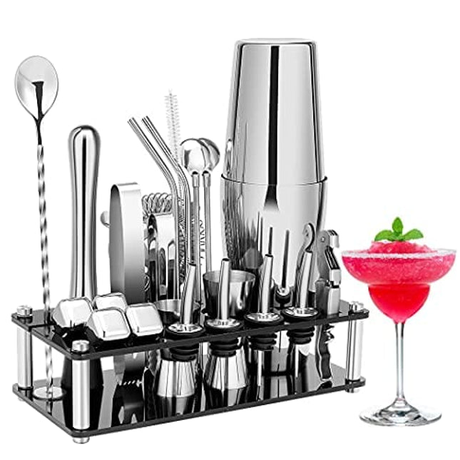 Cocktail Shaker - Koviti 12 Piece Bartender Kit - Stainless Steel Cock –  daniellewalkerenterprises