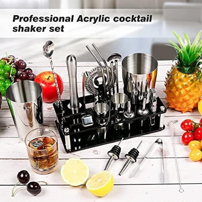 Cocktail Shaker - Koviti 12 Piece Bartender Kit - Stainless Steel Cock –  daniellewalkerenterprises