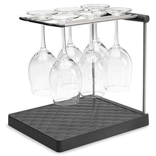 KOHLER Collapsible Wine Glass Holder or Drying Rack. Collapsible to 1.25