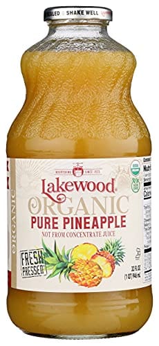 Lakewood Pure Pineapple, Fresh Pressed, 32 Fl Oz (Pack of 6)