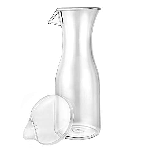 Lillian Tablesettings Plastic Acrylic Carafe with Lid-40 oz. | Clear | 1 Pc Party Drinkware, 40 oz, 0