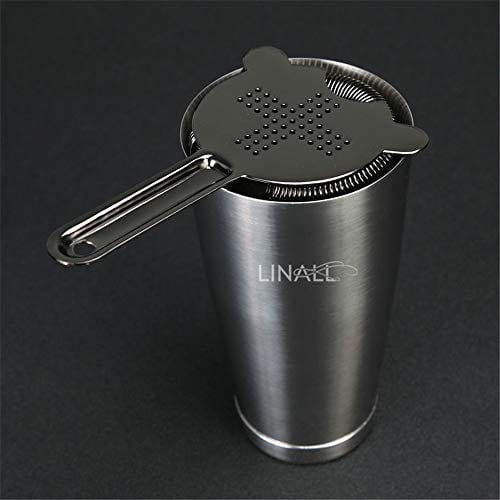 Cocktail Strainer Stainless Steel - Bar Strainer for Professional Bartenders and Cocktail, Shaker Mixer Filter Drink Bars Bartender Cocktail Ice Colander Tool - CTSN0001 (Silver)