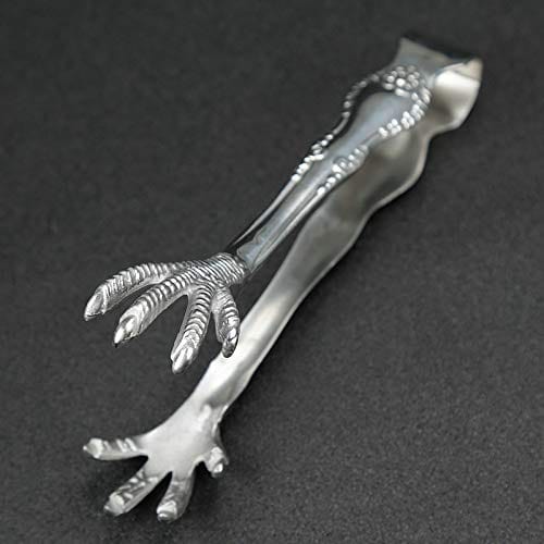 MASSJOY Bar Ice Hockey Special Eagle Claw Shape Ice Tongs Serving Tongs.