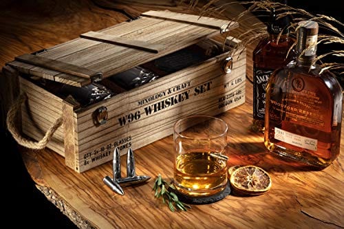 Whiskey Stones Bullets with Base - Gold XL Whiskey Ice Cubes