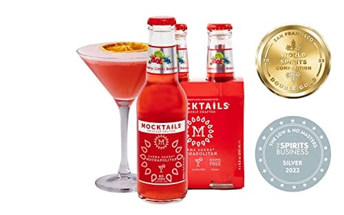 **The Official Cocktails of Dry January** - Mocktails Uniquely Crafted Alcohol Free Variety Pack | Non-Alcoholic Cocktail, Low Calorie, Non-GMO, Vegan Alternative | 6.8 Fluid Ounce (Pack of 12)