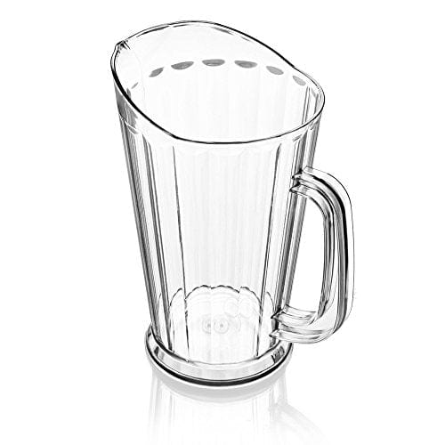 New Star Foodservice 46151 Resturant-Grade ?Polycarbonate Plastic Tapered Style Water Pitcher, 60 oz, Clear, Set of 12