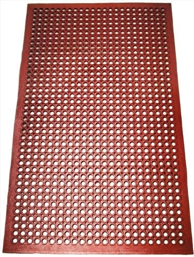 New Star Foodservice 54521 Commercial Grade Grease Resistant Anti-Fatigue Rubber Floor Mat, 36