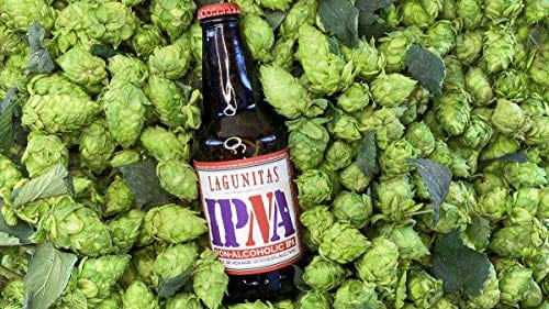 [ Pack of 6] Lagunitas IPNA IPA, Non Alcoholic NA, Full Flavored & Hop Forward - 12 Fl Oz