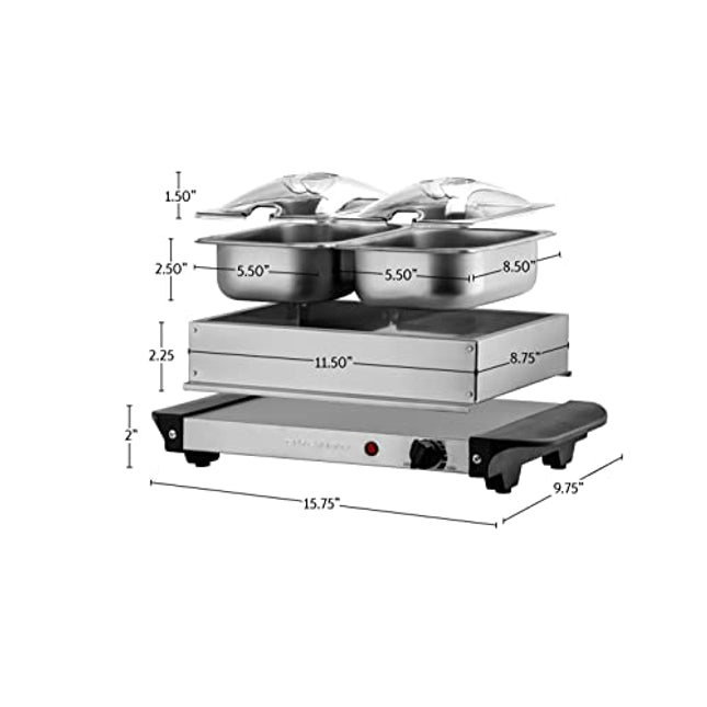Chefman Long Electric Warming Plate Heating Element, Prep Food for Par –  Advanced Mixology