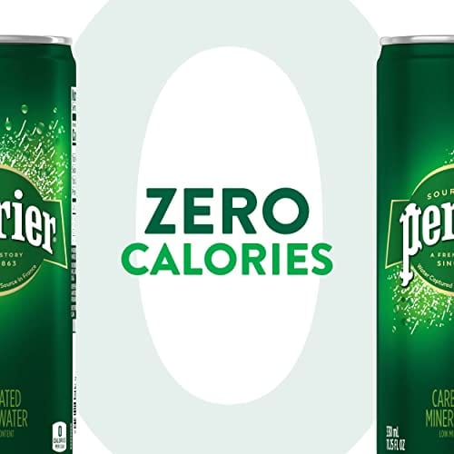 Perrier Sparkling Water, 8.45 FL OZ Slim Cans (30 Count)