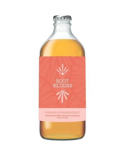 6 Root Elixirs Pineapple Passionfruit Sparkling Mixer 12oz