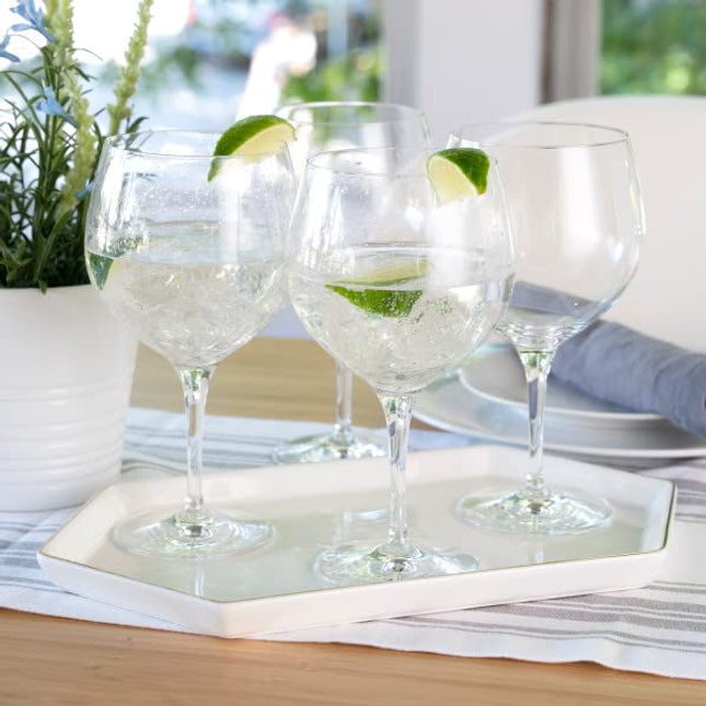 Spiegelau 4 - Piece 15.5oz. Lead Free Crystal Tulip Glass Glassware Set