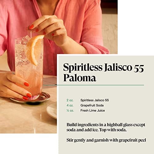 SPIRITLESS Jalisco 55 | Non-Alcoholic Tequila Spirit | Fully Distilled Mocktail & Cocktail Ingredient | For Halfsies or Fully Spiritless | Non-GMO & Vegan | 700 ml Bottle