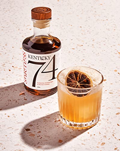 SPIRITLESS Kentucky 74 | Non-Alcoholic Bourbon Whiskey Spirit | Fully Distilled & Award-Winning Mocktail & Cocktail Ingredient | For Halfsies or Fully Spiritless | Non-GMO & Vegan | 700 ml Bottle