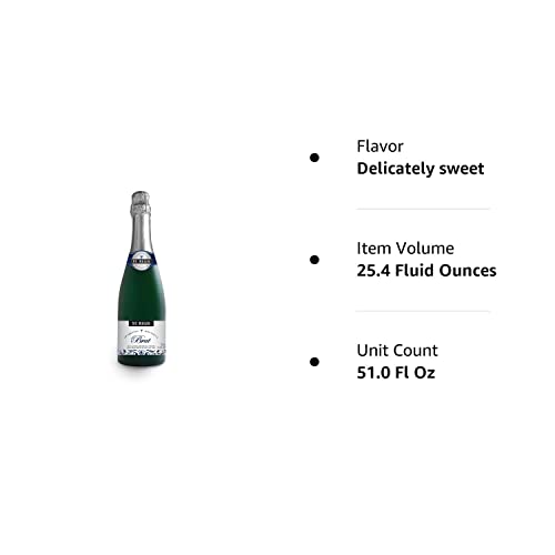 ST. REGIS Non-Alcoholic Brut, Delicately Sweet, Yellow,25.4 Fl Oz (Pack of 2)