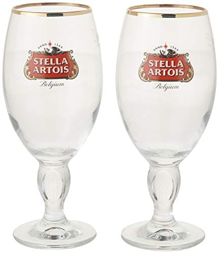 Stella Artois Chalice - 2-Pack Gift Set - Official Product - 33 Cl / 11.2 Oz. Capacity Beer Glasses