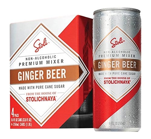 Stoli Non-Alcoholic Ginger Beer, 4 pk, 8.4 oz Cans