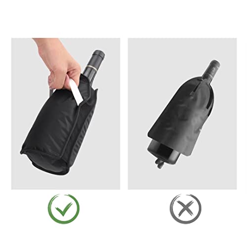 2 Pack Drink Wine Champagne Bottle Chiller Freezer Sleeve-Better Cooling Effect and Safety-Cooler Freestanding Bucket/Ice Bag Over 25 Years Old