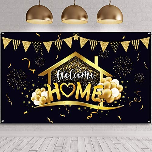 Welcome Home Party Decorations Supplies Homecoming Party Backdrop Welc –  Advanced Mixology