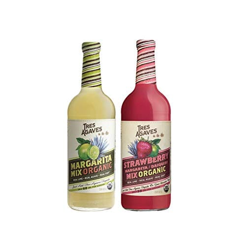 Tres Agaves Lime and Strawberry Margarita Mix 2 Pack