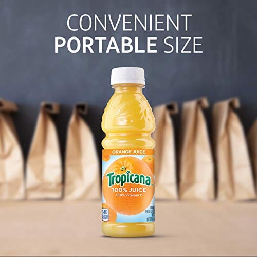 Tropicana Orange Juice, 15.2 Fl Oz Bottles, Pack of 12