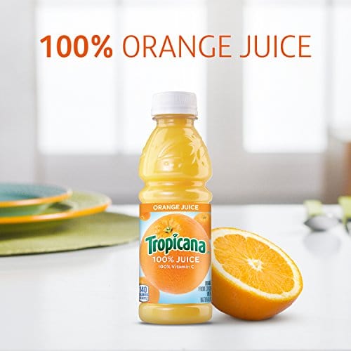 Tropicana Orange Juice, 15.2 Fl Oz Bottles, Pack of 12