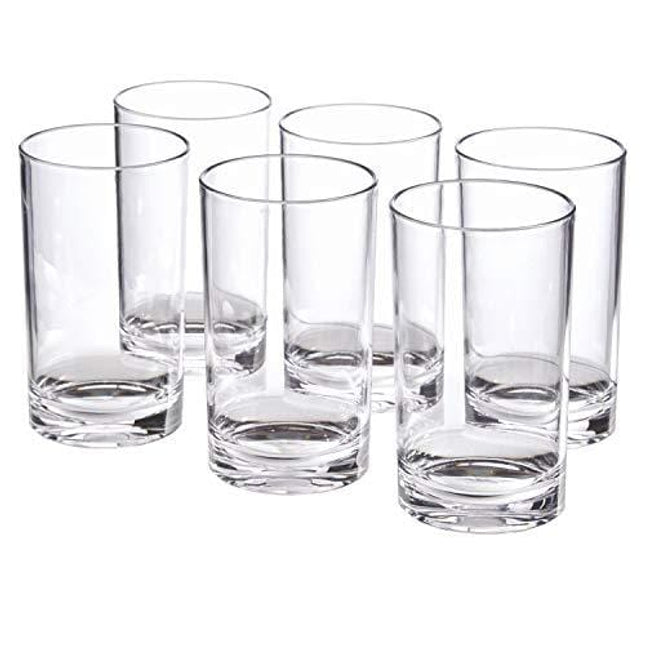 US Acrylic Classic Clear Plastic Reusable Drinking Glasses (Set of 8) 12oz  Rocks & 16oz Water Cups |…See more US Acrylic Classic Clear Plastic