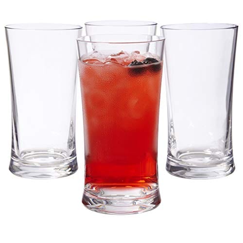 Emme 17-ounce Unbreakable Tritan Water Tumblers | Clear set of 4