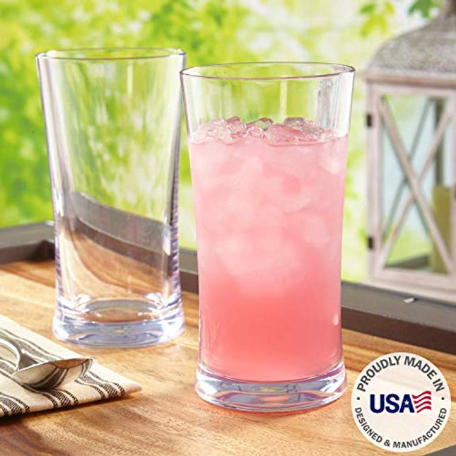 4-pack Insulated Tumblers 16 Ounce - Drinking Glasses Made in USA - Cl –  Advanced Mixology