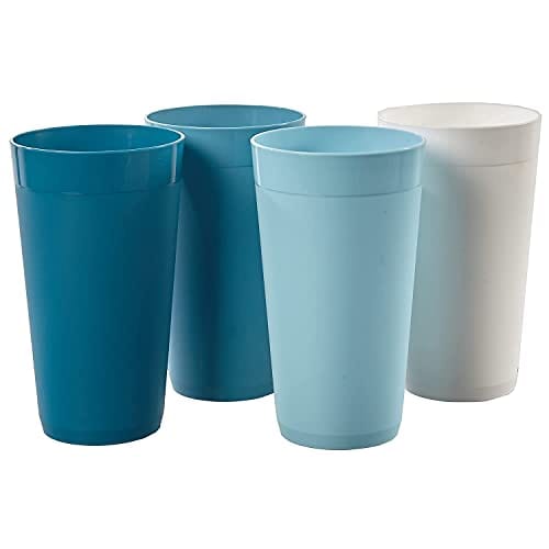 Newport 20-ounce Unbreakable Plastic Tumblers | set of 12 Blue Sky