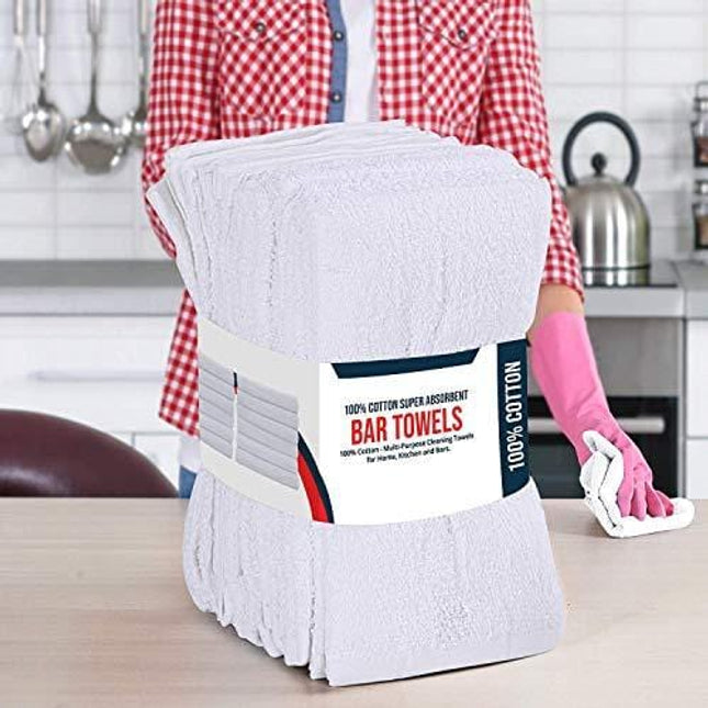  Softolle Kitchen Towels, Pack of 12 Bar Mop Towels