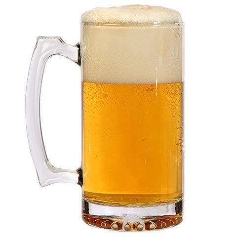 Advanced Mixology 26 oz Jumbo Thick Glass Sports Beer Mugs