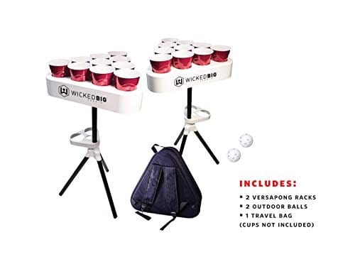 Versapong Portable Beer Pong Table/Tailgate Game with Backpack Carry Case and Balls