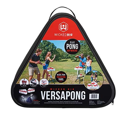 Versapong Portable Beer Pong Table/Tailgate Game with Backpack Carry Case and Balls