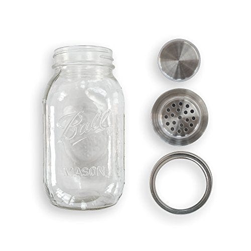 W&P Mason Cocktail Shaker | Silver, 4 Pieces, 32 Ounce | Bar Tool, Craft Cocktail Set, Dishwasher Safe