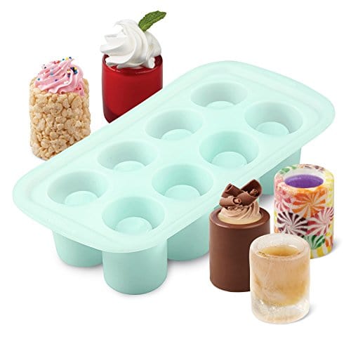 Wilton Round Shot Glass Silicone Mold, 8-Cavity