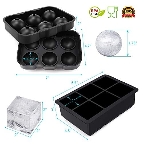 2.5 Dishwasher Safe The Rocks BPA Free Perfect for Whiskey Set of 2 Cocktails or any drink in need of some style by The Elan Collective Ice Sphere Molds 2.5 Dishwasher Safe The Rocks BPA Free Perfect for Whiskey Set of 2 Cocktails or any drink in need of some style by The Elan Collective Ice Sphere Molds