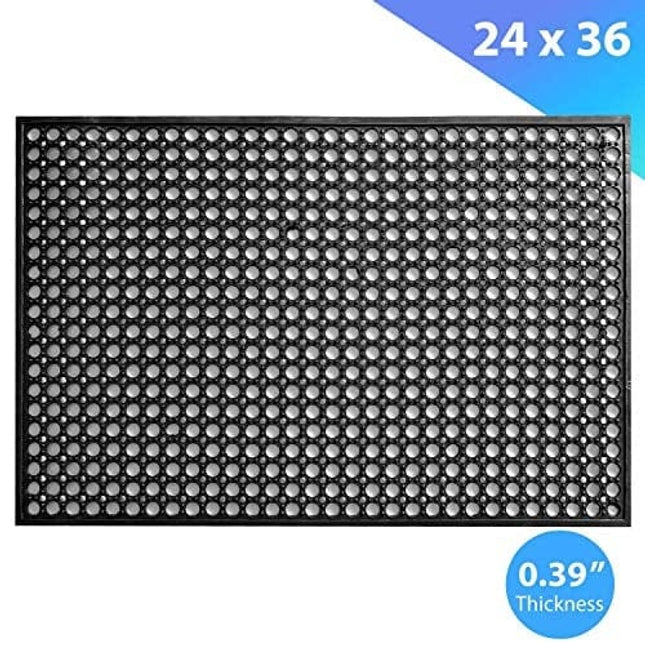 Rubber Door Mat Anti-Fatigue Floor Mats 23 x 35 for Kitchen Restaura –  Gokanvas