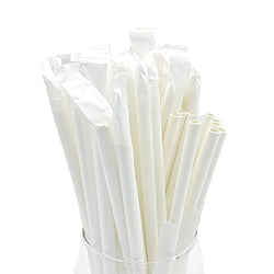 100 Pack Green Plastic Straws Individually Wrapped - 8 0.6 Wide Drinking  Straw, Bpa Free