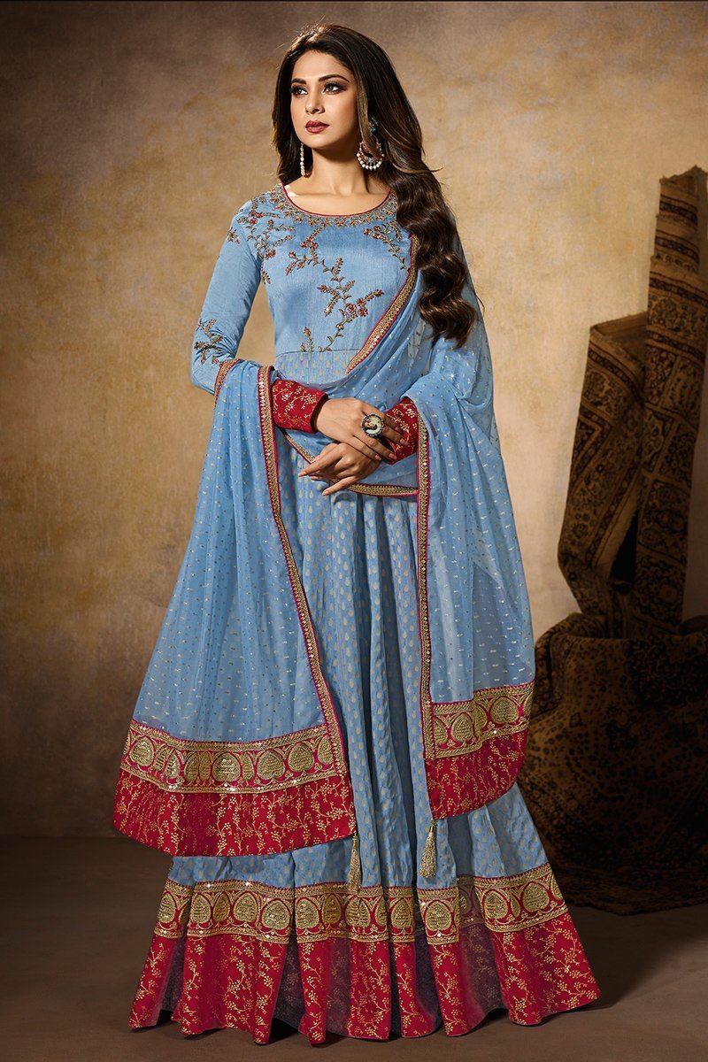 anarkali style suit