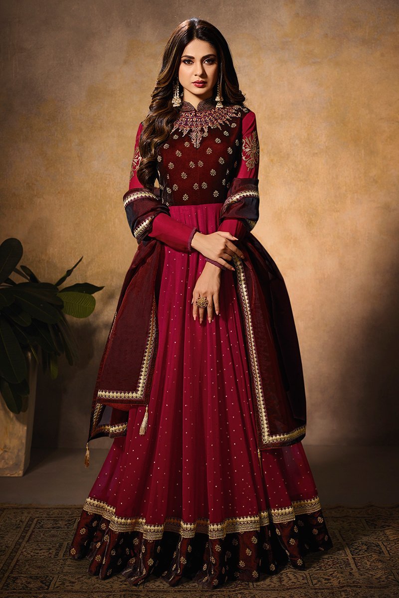 anarkali style suit