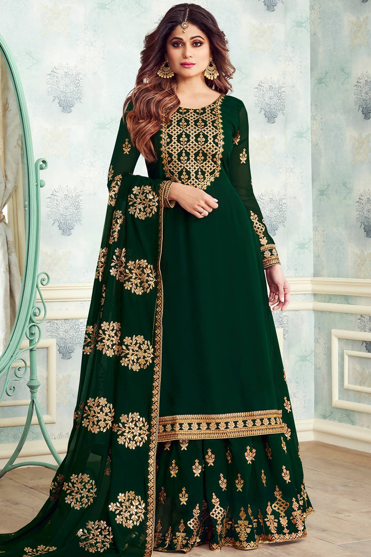 party wear sharara suit