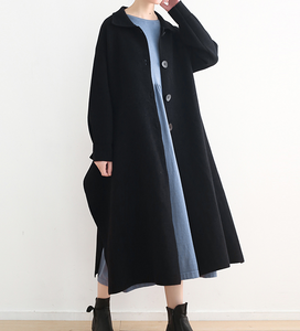 Loose Women Coat Winter Wool Coat Plus Size Coat – SimpleLinenLife