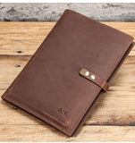 Leather cover ,Business Briefcase,Men's Leather Portfolio,Personalized Anniversary Gift for Him/ CF2002A