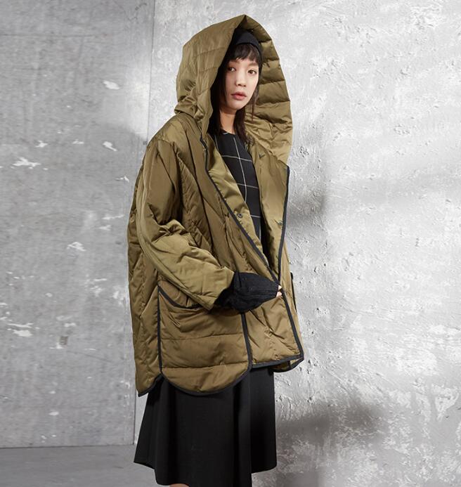 womens brown down coat