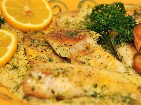 Baked lemon Sheepshead