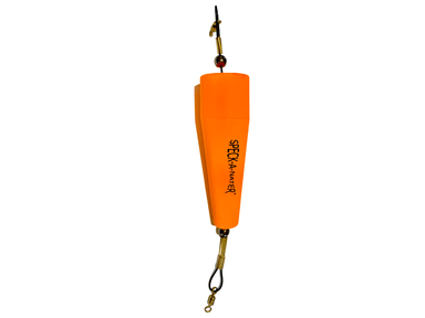 5" Orange Speck-a-nater Popping Cork