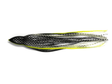 Black and Yellow Black Mackerel Octopus Lure Skirt